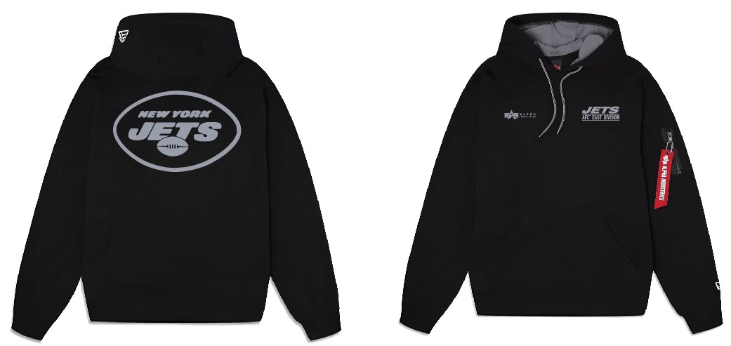 Men New York Jets 2024 Nike NFL black hoodie->nfl t-shirts->Sports Accessory